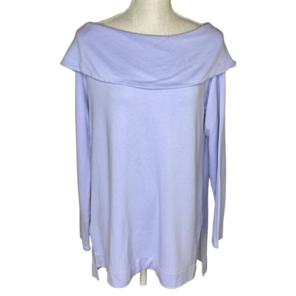 CHICO'S ZENERGY Cozy Brushed Fleece Tunic Top - Size Medium - Picture 2 of 7